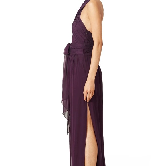NWT Rachel Zoe Eggplant Robbin’s Halter Jumpsuit Size 4 - Picture 3 of 11